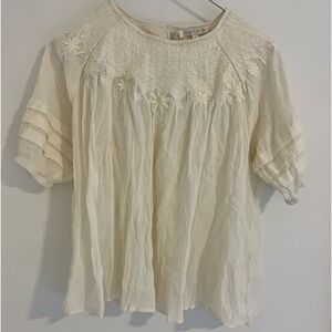 Marea Cotton Gauze Sheer Shirt size M